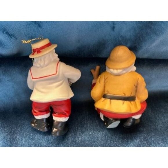 The Danbury Mint Christmas Decorations 2 Santa in ITALY figurines 3/4" - Picture 4 of 10